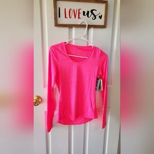 Athleta Shadow Stripe Long Sleeve Shirt XXS